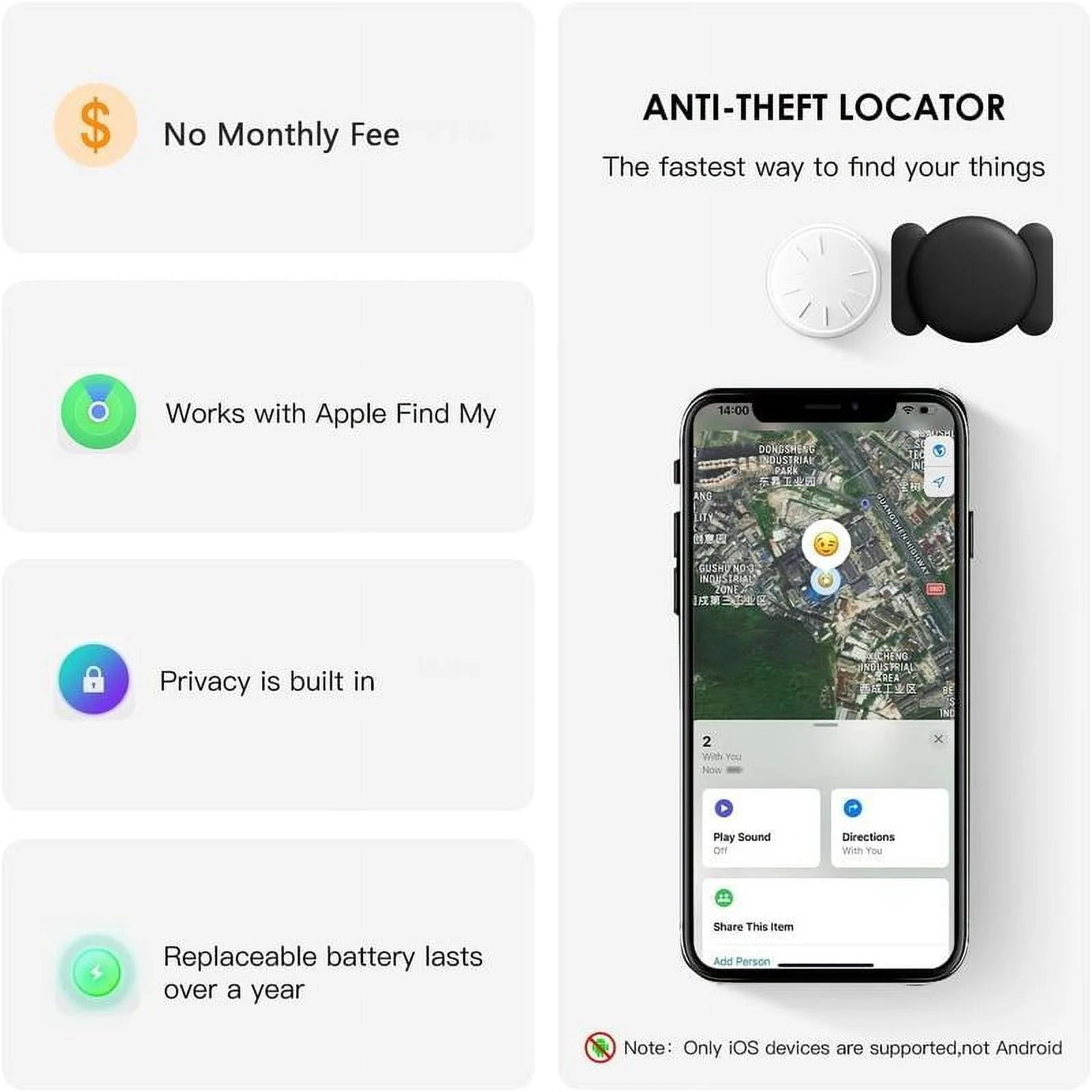 KRYVEXA™ Mini GPS Tracker with Magnetic Case (No Monthly Fee, No Subscription)